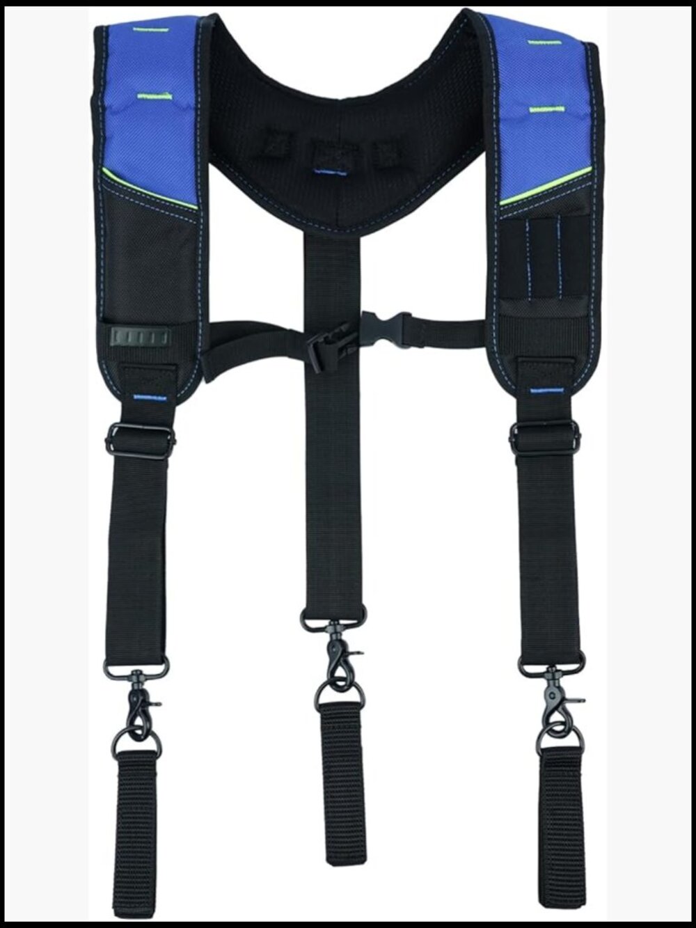 Heavy Duty 3 Point Padded Tool Belt Suspenders With Tool Belt Loops